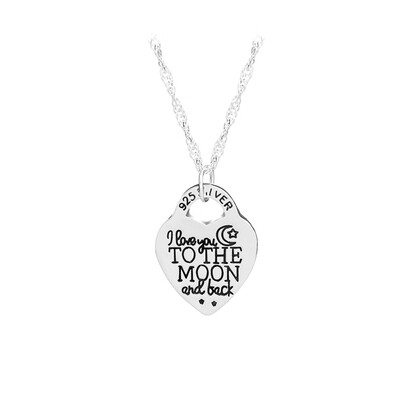 Message Day I Pendant&Moon Cute Real Silver Jewelry To Heart Love Back High Quality The Sterling Fine You Hot Excellent
Message Day I Pendant&Moon Cute Real Silver Jewelry To Heart Love Back High Quality The Sterling Fine You Hot Excellent