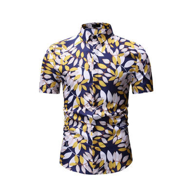 Male Fashion Casual Flower Shirt Slim Cotton Short-sleeve Turn-down Collar Shirts For Men
Male Fashion Casual Flower Shirt Slim Cotton Short-sleeve Turn-down Collar Shirts For Men