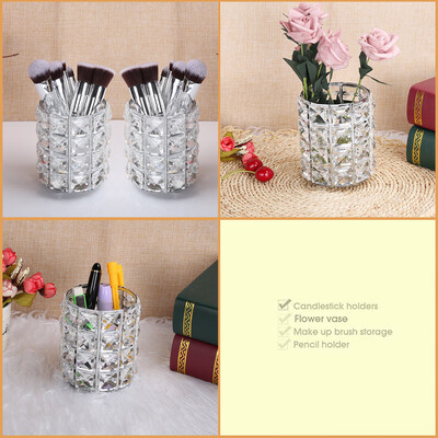 Siaonvr Cosmetic Storage Tube Pen Holder Crystal Candle Holder Wedding Lover Decoration
Siaonvr Cosmetic Storage Tube Pen Holder Crystal Candle Holder Wedding Lover Decoration