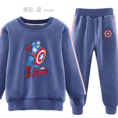 Disney Boys Set Gold Velvet Spider-Man Captain America Autumn Wear Sports Casual Pants Children Handsome Sweater QjfHM96086 Tibetan Blue 110cm Fit 105-115cm
Disney Boys Set Gold Velvet Spider-Man Captain America Autumn Wear Sports Casual Pants Children Handsome Sweater QjfHM96086 Tibetan Blue 110cm Fit 105-115cm