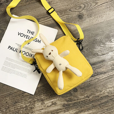 2019 Sweet Girls Shoulder Bags Rabbit Pendant Flap Handbags Fashion Female Canvas Crossbody Bags
2019 Sweet Girls Shoulder Bags Rabbit Pendant Flap Handbags Fashion Female Canvas Crossbody Bags