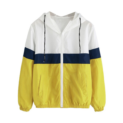 Toponeto Women Long Sleeve Patchwork Thin Skinsuits Hooded Zipper Pockets Sport Coat
Toponeto Women Long Sleeve Patchwork Thin Skinsuits Hooded Zipper Pockets Sport Coat