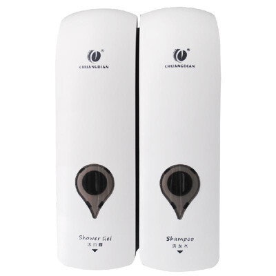 CHUANGDIAN 300ml2 Wall Mounted Double-Head Manual Soap Dispenser Shower Gel Liquid Shampoo Dispenser Holder for Hotel Home Bathro 
CHUANGDIAN 300ml2 Wall Mounted Double-Head Manual Soap Dispenser Shower Gel Liquid Shampoo Dispenser Holder for Hotel Home Bathro