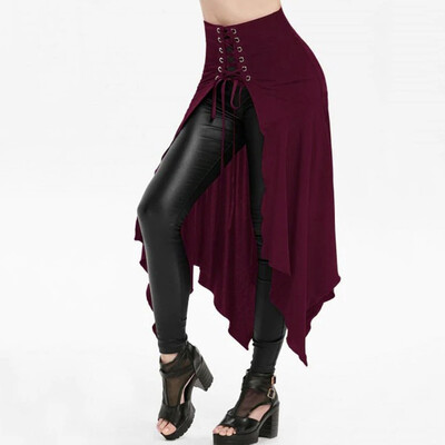 Roseonmyhand Women Halloween Gothic Punk Asymmetric Lace-up Slit Front Skirt A-Line Skirt
Roseonmyhand Women Halloween Gothic Punk Asymmetric Lace-up Slit Front Skirt A-Line Skirt