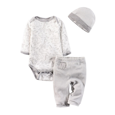 3PCS Sets Newborn Infant Baby girls Boy Clothes Bodysuit Romper Pants Hat Bibs Autumn Spring Cotton Toddler Bebe Outfits
3PCS Sets Newborn Infant Baby girls Boy Clothes Bodysuit Romper Pants Hat Bibs Autumn Spring Cotton Toddler Bebe Outfits