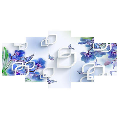 5pcs 5D DIY Full Drill Diamond Painting Butterfly Cross Stitch Mosaic Kit