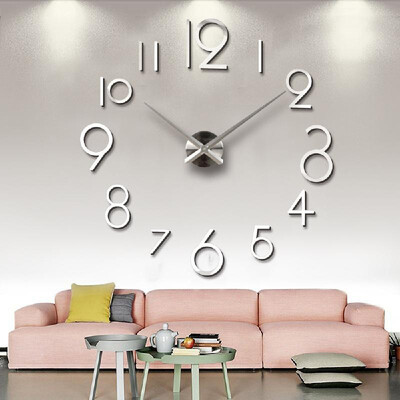 3D DIY Acrylic Mirror Wall Clock with Quartz Movement Living Room Bedroom Wall Decals Stickers Decoration--Black
3D DIY Acrylic Mirror Wall Clock with Quartz Movement Living Room Bedroom Wall Decals Stickers Decoration--Black