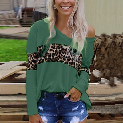 Women T-shirt Leopard Lady Casual Long Sleeve Autumn T shirt Sexy V-Neck Tees Femme Ladies Plus Size Clothes
Women T-shirt Leopard Lady Casual Long Sleeve Autumn T shirt Sexy V-Neck Tees Femme Ladies Plus Size Clothes