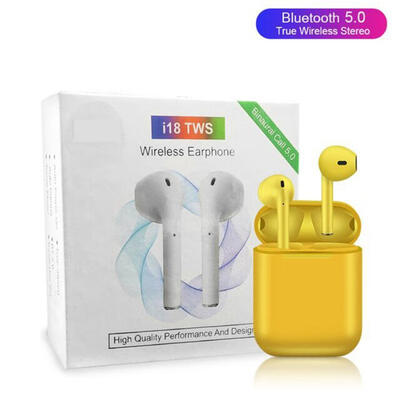 I18 TWS Bluetooth 50 Earbuds True Wireless Bluetooth Earphones For APPLE Android Phone
I18 TWS Bluetooth 50 Earbuds True Wireless Bluetooth Earphones For APPLE Android Phone
