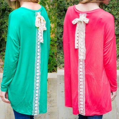 UK Fashion Women Lace Long Sleeve T-Shirt Casual Loose Tops Blouse Shirts Hot
UK Fashion Women Lace Long Sleeve T-Shirt Casual Loose Tops Blouse Shirts Hot