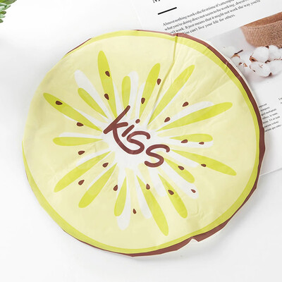 1pcWomen Waterproof Shower Cap Cute Fruit Pattern Hair Care Bath Cap Reusable