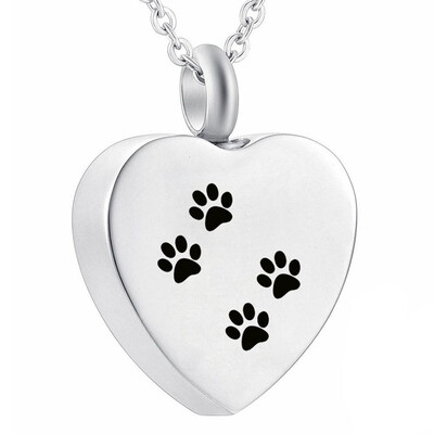 Pet Dog Cat Necklace for Ashes Love Heart Cremation Memorial Keepsake Pendant Necklace Jewelry Paw Print
Pet Dog Cat Necklace for Ashes Love Heart Cremation Memorial Keepsake Pendant Necklace Jewelry Paw Print