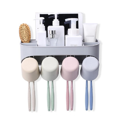 Multi-functional Wall-mounted Toothbrush Holder & Automatic Toothpaste Dispenser Hair Dryer Rack Storage Organizer with 234 Cups
Multi-functional Wall-mounted Toothbrush Holder & Automatic Toothpaste Dispenser Hair Dryer Rack Storage Organizer with 234 Cups