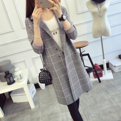 Womens overcoat womens 2018 autumn wear womens suit with plaid knitted cardigan womens long&slim one-piece sweater coat
Womens overcoat womens 2018 autumn wear womens suit with plaid knitted cardigan womens long&slim one-piece sweater coat