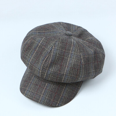 19 new Cap female Korean version of England retro Plaid Octagon Hat ladies autumn casual painter Hat berets
19 new Cap female Korean version of England retro Plaid Octagon Hat ladies autumn casual painter Hat berets