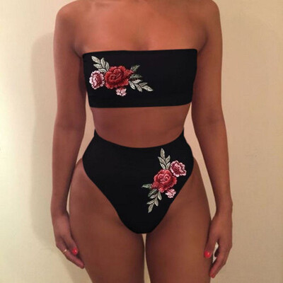 Roseonmyhand Women Fashion Sexy Swimwear Embroidered Rose High Waist Bikini Set Bathing Suit
Roseonmyhand Women Fashion Sexy Swimwear Embroidered Rose High Waist Bikini Set Bathing Suit