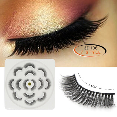 7 pair 3D Mink Lashes Natural Long False Eyelashes Dramatic Volume Fake Lashes Makeup Eyelash Extension Silk Eyelashes
7 pair 3D Mink Lashes Natural Long False Eyelashes Dramatic Volume Fake Lashes Makeup Eyelash Extension Silk Eyelashes