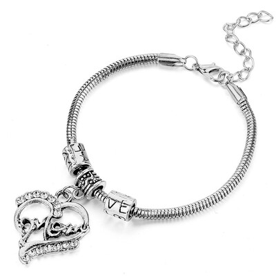 Fashion Mother Love Heart Crystal Bracelets Mothers Day Gifts Charms Bracelets Jewelry Simple
Fashion Mother Love Heart Crystal Bracelets Mothers Day Gifts Charms Bracelets Jewelry Simple
