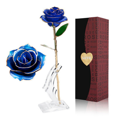 New Love 24K Gold Foil Rose Permanent Flower With Bracket Gift for Valentines Day Mothers Day Anniversary Birthday Party Decor
New Love 24K Gold Foil Rose Permanent Flower With Bracket Gift for Valentines Day Mothers Day Anniversary Birthday Party Decor