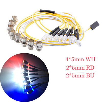 Siaonvr LED 8 Lights 4 White 2 Red 2 Blue 5mm for 110 18 Traxxas TRX4 Axial SCX10 D90
Siaonvr LED 8 Lights 4 White 2 Red 2 Blue 5mm for 110 18 Traxxas TRX4 Axial SCX10 D90