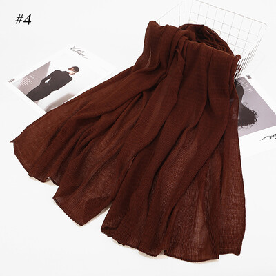 Cross-border exclusive for AliExpress wish Muslim Arab Hui pure color cotton crease cotton scarf scarves
Cross-border exclusive for AliExpress wish Muslim Arab Hui pure color cotton crease cotton scarf scarves