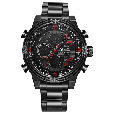WEIDE WH5209 Quartz Digital Electronic Watch Business Men Fashion Casual Outdoor Sports Male Wristwatch Dual Time Month Date Week