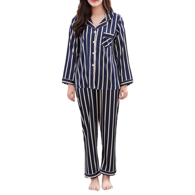 Roseonmyhand Women Casual Spring Stripe Printing Long-sleeved Comfortable Home Pyjamas Set
Roseonmyhand Women Casual Spring Stripe Printing Long-sleeved Comfortable Home Pyjamas Set
