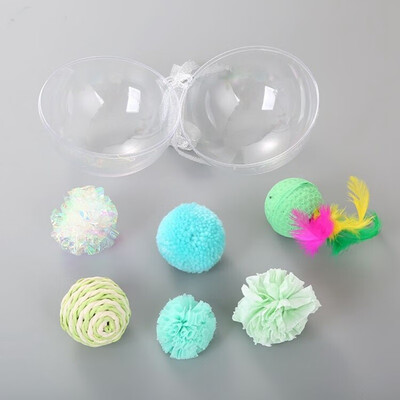 Pet Cats Toys Ball Set Gift Transparent Ball Package Kittens Sisal Ball Mice Spring Toys Set For Cats Kitty 7 Pieces For Gatos
Pet Cats Toys Ball Set Gift Transparent Ball Package Kittens Sisal Ball Mice Spring Toys Set For Cats Kitty 7 Pieces For Gatos