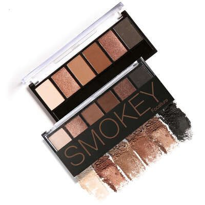 FOCALLURE retro six-color smoky eyeshadow plate has long-lasting effect&earth color
FOCALLURE retro six-color smoky eyeshadow plate has long-lasting effect&earth color