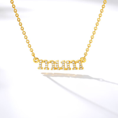 Fashion Crystal Mum Mom Letter Necklace Femme Mama Sweater Chain Charm Jewelry Mother Daughter Mothers Day Gifts Collares
Fashion Crystal Mum Mom Letter Necklace Femme Mama Sweater Chain Charm Jewelry Mother Daughter Mothers Day Gifts Collares
