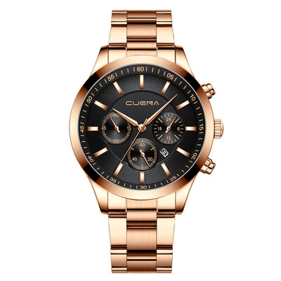 Gobestart CUENA Mens Business Steel Belt Watch Three Eyes Six-Piece Calendar Quartz Watch
Gobestart CUENA Mens Business Steel Belt Watch Three Eyes Six-Piece Calendar Quartz Watch