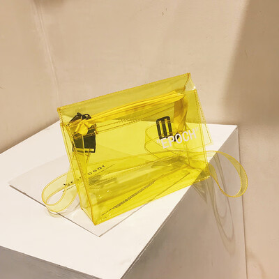 Girls summer transparent bag new style 2019 Korean style high-quality jelly wide-band small-party messenger bag
Girls summer transparent bag new style 2019 Korean style high-quality jelly wide-band small-party messenger bag