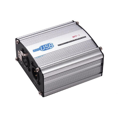 48V Phantom Power Supply Box for Condenser Microphone Studio Music Recording USB-Powered Operation
48V Phantom Power Supply Box for Condenser Microphone Studio Music Recording USB-Powered Operation