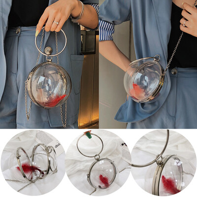 Tailored Women Colorful Waterproof Circular Handle Bag Clear Crossbody Bags Shoulder Bag
Tailored Women Colorful Waterproof Circular Handle Bag Clear Crossbody Bags Shoulder Bag