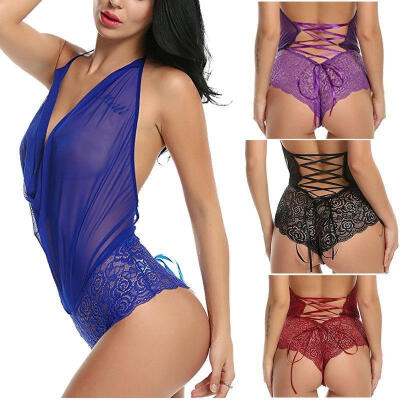 Women-Sexy-Lingerie-Lace-Dress-Underwear-Black-Babydoll-Sleepwear-G-string Size -XXL
Women-Sexy-Lingerie-Lace-Dress-Underwear-Black-Babydoll-Sleepwear-G-string Size -XXL