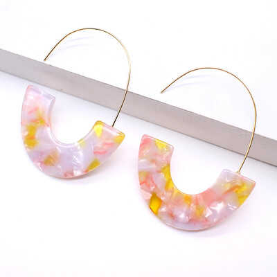 EK167 New Fashion Leopard Multi-Color Big Hook Acrylic Earrings Special Statement Long Semicircle Resin Drop Earring ZA Brincos
EK167 New Fashion Leopard Multi-Color Big Hook Acrylic Earrings Special Statement Long Semicircle Resin Drop Earring ZA Brincos