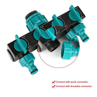 Greensen 4 Way Garden Irrigation Watering Tap Hose Splitter Connector Adapter with Shut Off Valve
Greensen 4 Way Garden Irrigation Watering Tap Hose Splitter Connector Adapter with Shut Off Valve