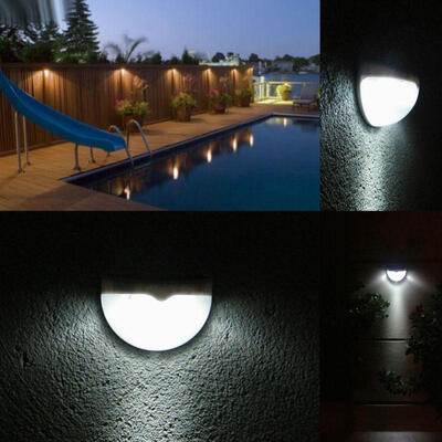 LED Garden Light Solar Panel Light Sensor Lamp Waterproof Wall Mounted Outdoor Fence Court Wall Lamp Warm Cold White
LED Garden Light Solar Panel Light Sensor Lamp Waterproof Wall Mounted Outdoor Fence Court Wall Lamp Warm Cold White