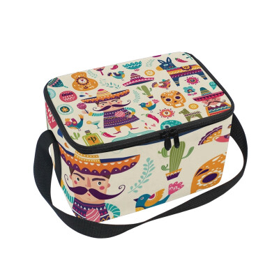 ALAZA Insulated Lunch Box Colorful People Skull Lunch Bag for Men Women Portable Tote Bag Cooler Bag
ALAZA Insulated Lunch Box Colorful People Skull Lunch Bag for Men Women Portable Tote Bag Cooler Bag