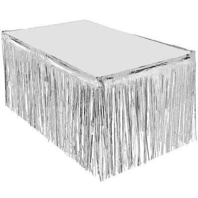 274 x 74CMSummer Party Metallic Fringe Table Skirt Foil Tinsel Table Skirt for luau Party Birthday Anniversary Christmas Tab
274 x 74CMSummer Party Metallic Fringe Table Skirt Foil Tinsel Table Skirt for luau Party Birthday Anniversary Christmas Tab