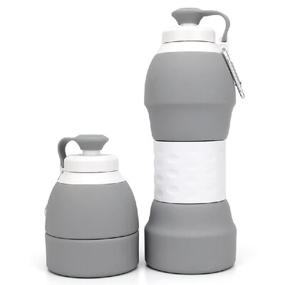 580ml Collapsible Silicone Water Bottle with Carabiner for Cycling Gym Hiking Camping Travel Office
580ml Collapsible Silicone Water Bottle with Carabiner for Cycling Gym Hiking Camping Travel Office