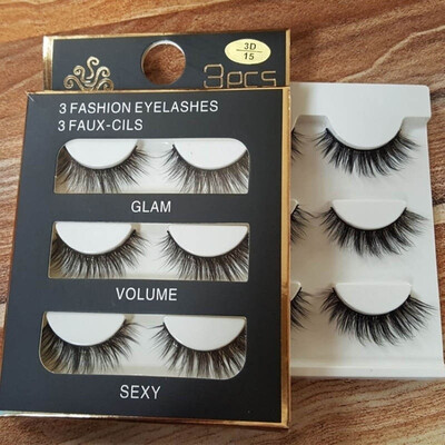 3 Pairs Make Up 3D Natural Soft Handmade Thick Long Cross False Fake Black Eyelashes for Women Beauty5 styles
3 Pairs Make Up 3D Natural Soft Handmade Thick Long Cross False Fake Black Eyelashes for Women Beauty5 styles