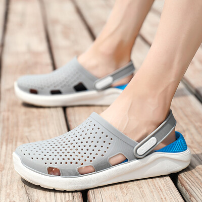 The hole hole sandals 2019 summer new outdoor wear mens slippers trend beach anti-slip soft bottom half slippers
The hole hole sandals 2019 summer new outdoor wear mens slippers trend beach anti-slip soft bottom half slippers