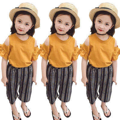 AU Stock Kids Baby Girl Off Shoulder Tops SkirtStriped Loose Pants 2Pcs Outfits
AU Stock Kids Baby Girl Off Shoulder Tops SkirtStriped Loose Pants 2Pcs Outfits