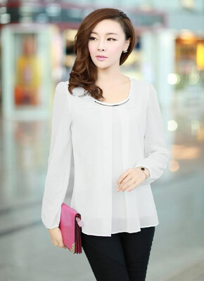 New Fashion Women Chiffon Blouse Long Sleeve Round Neck Pleated Shirt Loose Tops Yellow
New Fashion Women Chiffon Blouse Long Sleeve Round Neck Pleated Shirt Loose Tops Yellow