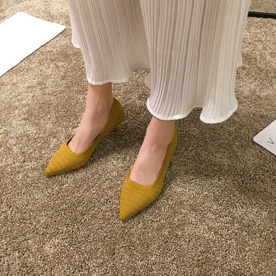 Single-shoe female Xia Han edition of gentle high-heeled shoes with thin heels pointed shallow mouth&comfortable working shoe
Single-shoe female Xia Han edition of gentle high-heeled shoes with thin heels pointed shallow mouth&comfortable working shoe