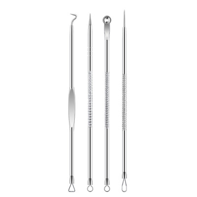 4Pcsset Stainless Steel Acne Blackhead Needle Remover Blemish Pimple Removal Needle Kit Face Care Tools
4Pcsset Stainless Steel Acne Blackhead Needle Remover Blemish Pimple Removal Needle Kit Face Care Tools
