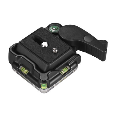 Aluminium Alloy Tripod Head Clamp Adapter with Quick Release QR Plate 14 Inch Screw Bubble Level for Camera DSLR Triopd Monopod B 
Aluminium Alloy Tripod Head Clamp Adapter with Quick Release QR Plate 14 Inch Screw Bubble Level for Camera DSLR Triopd Monopod B