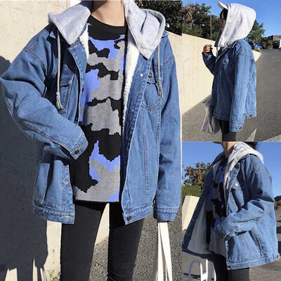 Gobestart Womens Casual Jean Jacket Long Sleeve Denim Coat Retro Hooded Pockets Jacket
Gobestart Womens Casual Jean Jacket Long Sleeve Denim Coat Retro Hooded Pockets Jacket