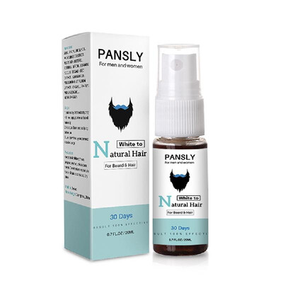 PANSLY 20ml Restore White Beard Hair to Natural Color Spray for Men Women Hair Care
PANSLY 20ml Restore White Beard Hair to Natural Color Spray for Men Women Hair Care